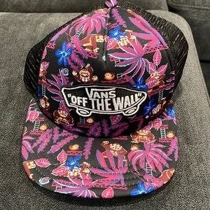 Vans x Nintendo Donkey Kong Trucker Snapback Hat Cap New NWT Rare HTF 80s Gaming
